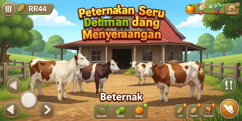 Antarmuka pengguna yang menarik dan menyenangkan dari RR44.
