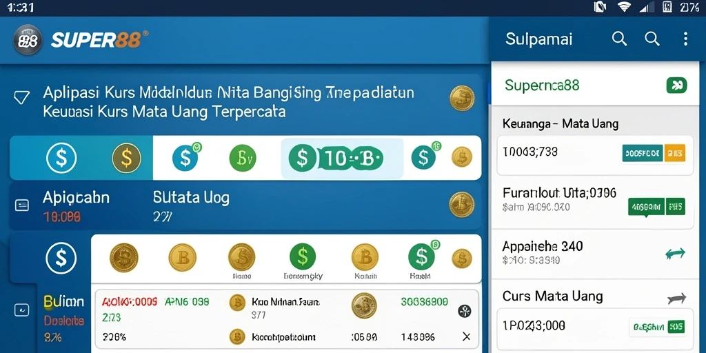 Tampilan antarmuka SUPER88 yang mudah digunakan untuk Kurs Mata Uang.