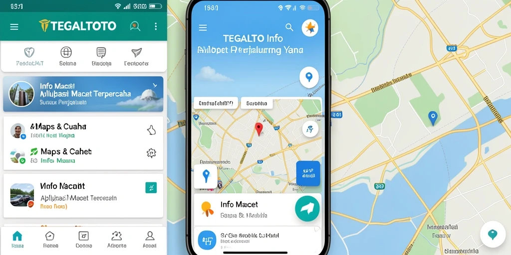 Tampilan antarmuka TEGALTOTO yang menampilkan informasi lalu lintas secara jelas.